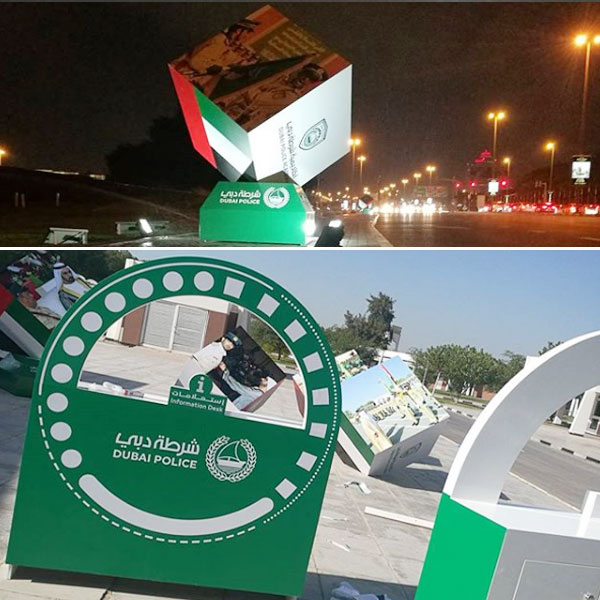 Signage works for Dubai Police